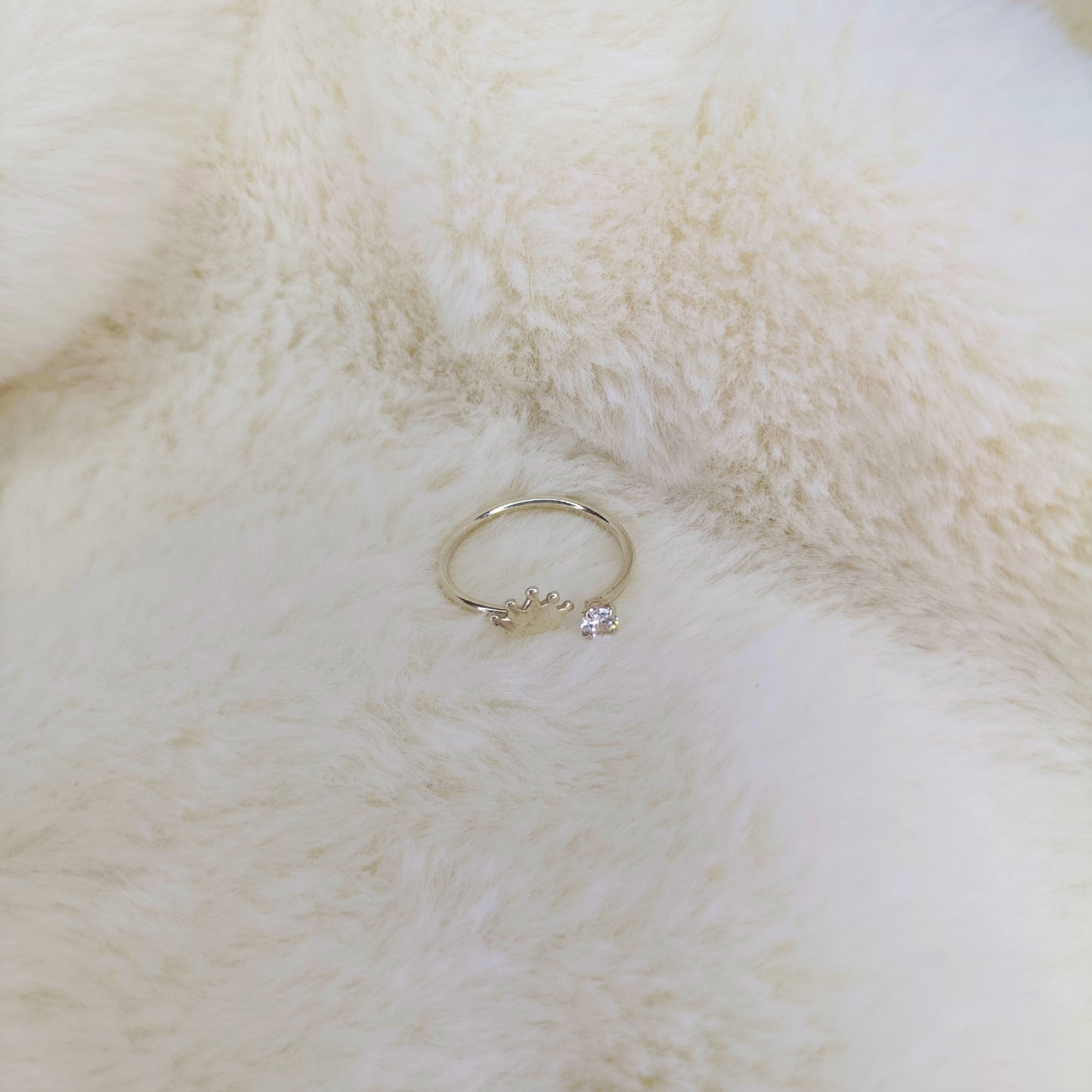 Anillo Ajustable Corona de Plata