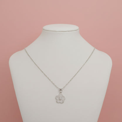 Collar Flor Radiante de Plata