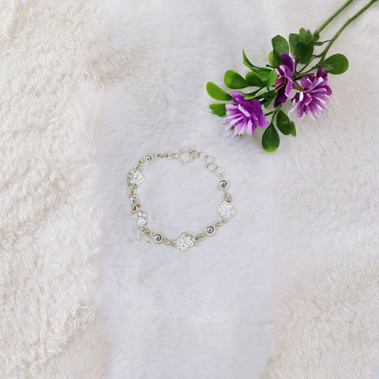 Pulsera Patitas de Amor en Plata