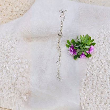 Pulsera Corazones Entrelazados en Plata