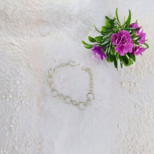 Pulsera Círculos Entrelazados en Plata
