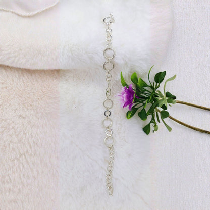 Pulsera Círculos Entrelazados en Plata