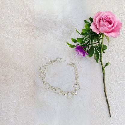 Pulsera Círculos Entrelazados en Plata