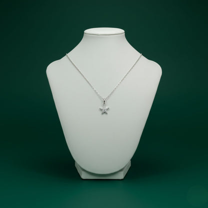 Collar Estrella Radiante en Plata