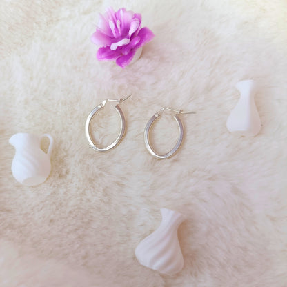 Argollas Ovaladas en Plata