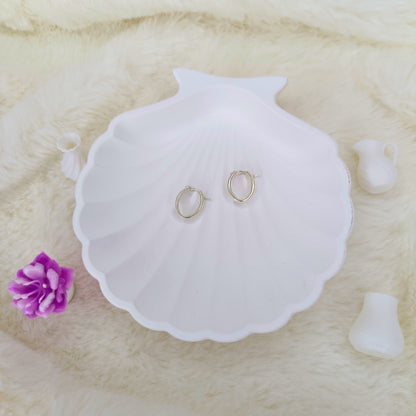 Argollas Ovaladas en Plata