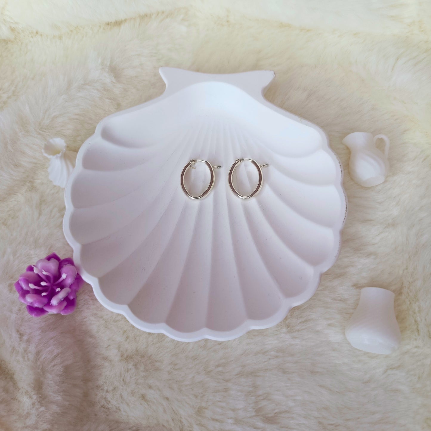 Argollas Ovaladas en Plata