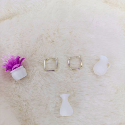 Argolla Cuadrada en Plata