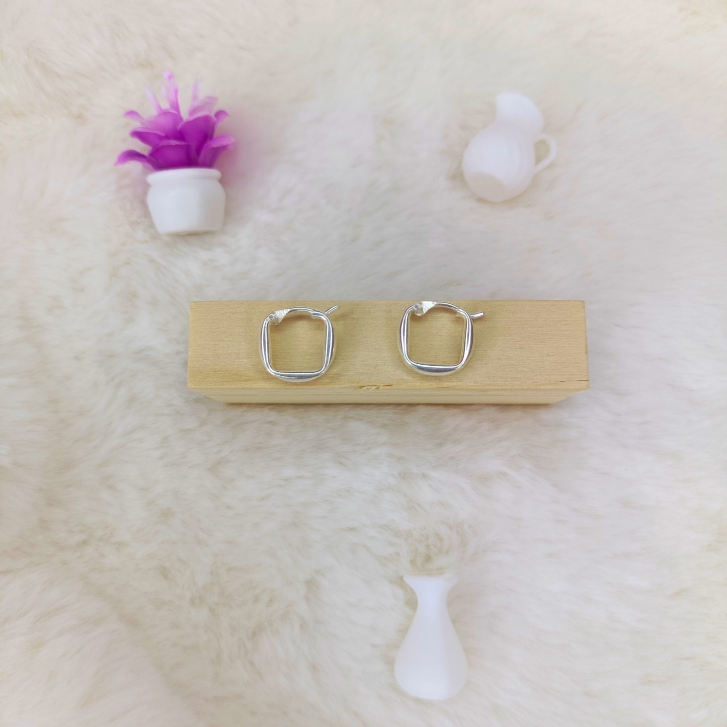 Argolla Cuadrada en Plata