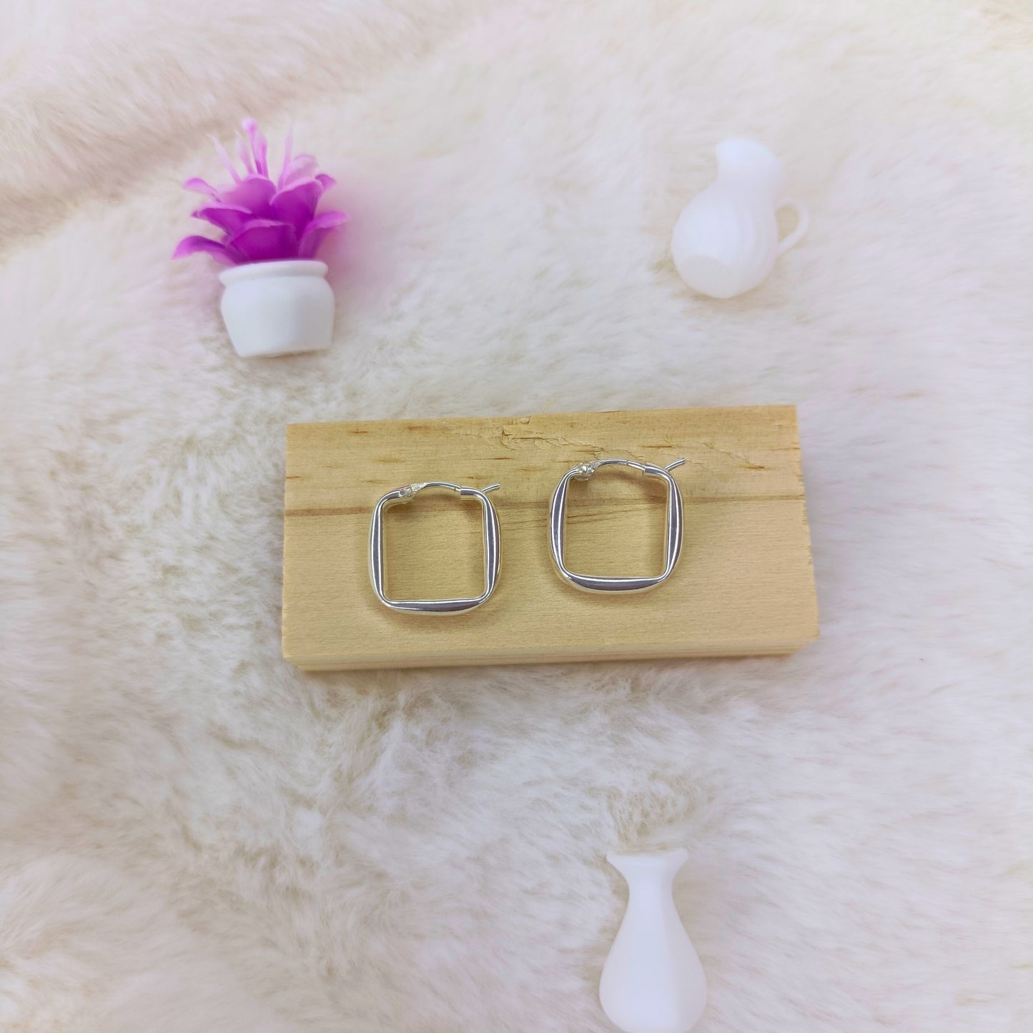 Argolla Cuadrada en Plata