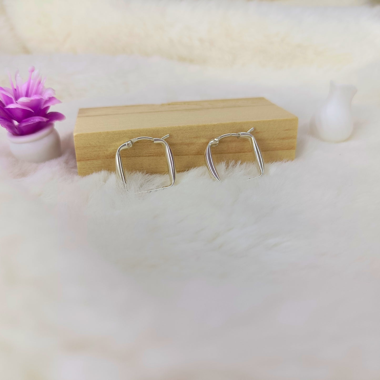 Argolla Cuadrada en Plata