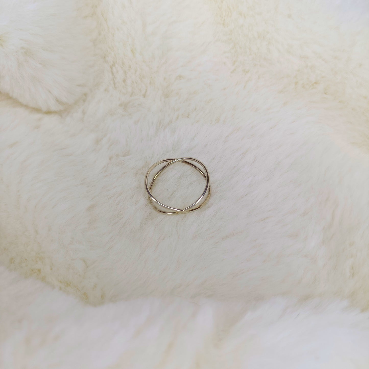 Anillo Cruzado en Plata