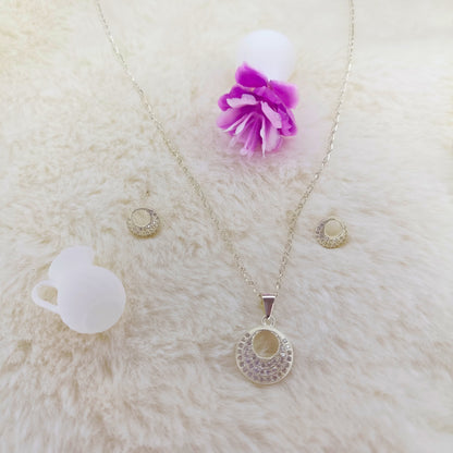 Collar + Arete Ovalado