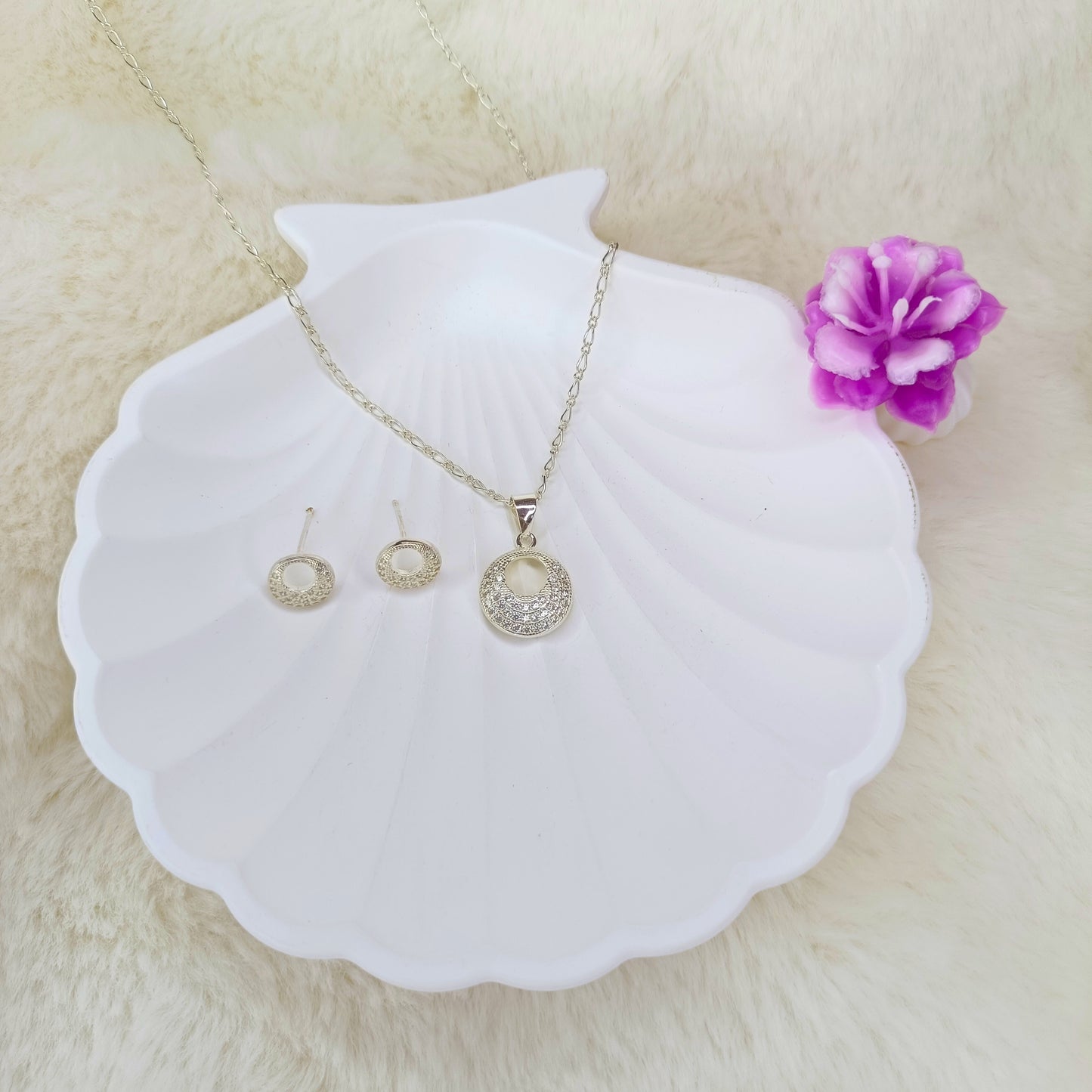 Collar + Arete Ovalado