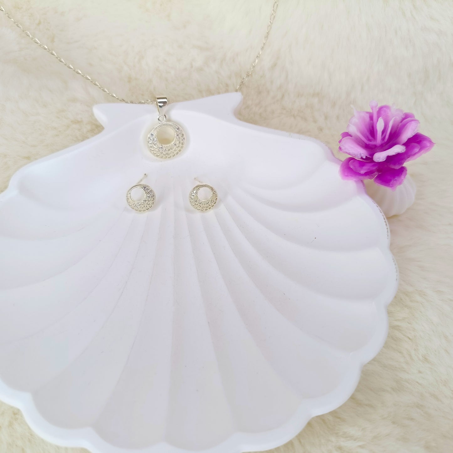 Collar + Arete Ovalado