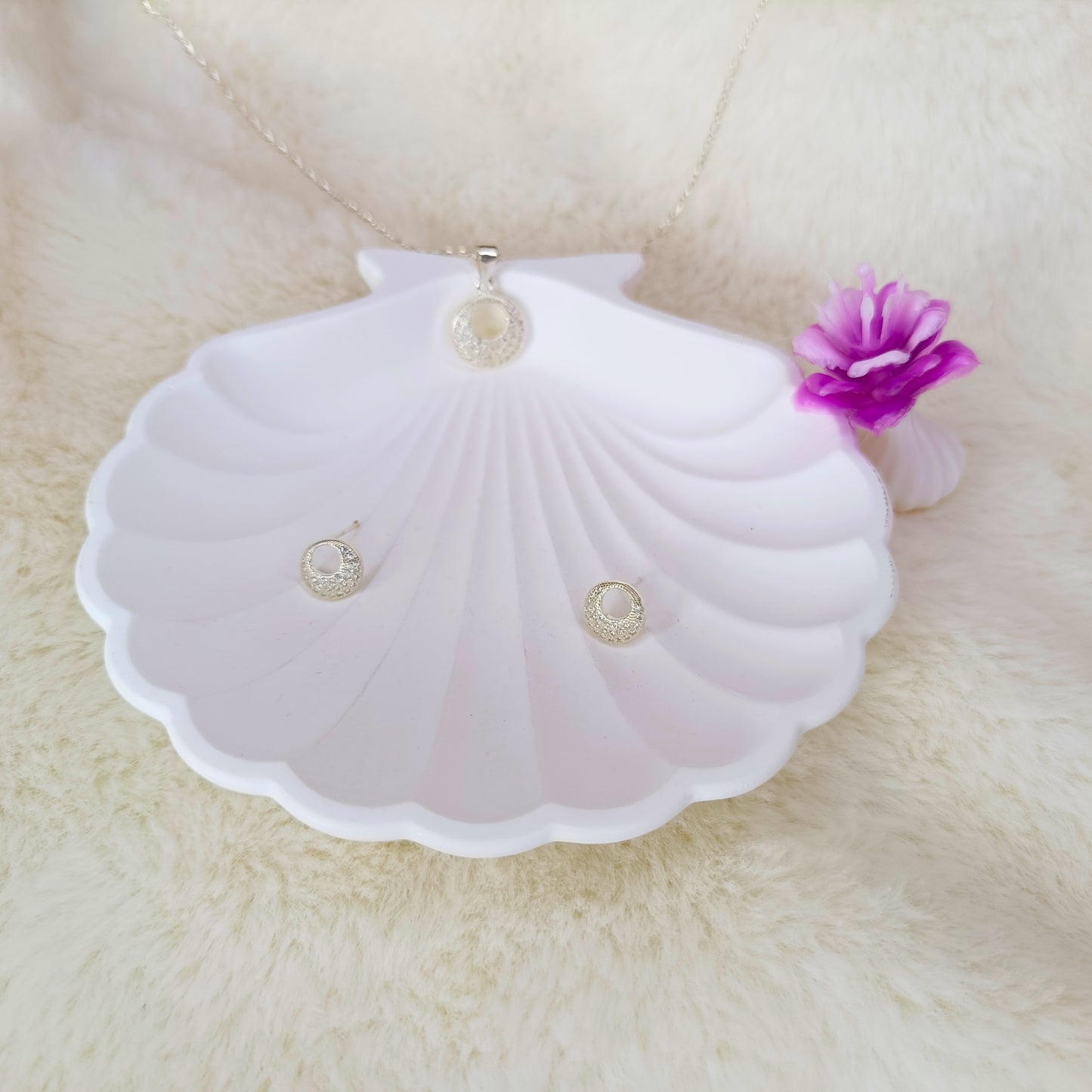 Collar + Arete Ovalado